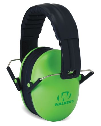 Walker's GWPFKDMLG Baby &amp; Kids Folding Muff 23 dB Over the Head Lime Green/Black Polymer