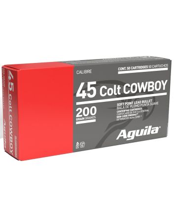 Aguila 1E454319 Cowboy Action45Colt 200gr Soft Point 50 Per Box/10 Case