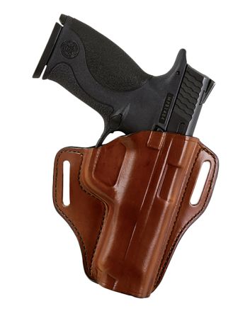Bianchi 25032 57 RemedyOWB Size 22A Tan Leather Belt Slide Fits Ruger LCR Right Hand