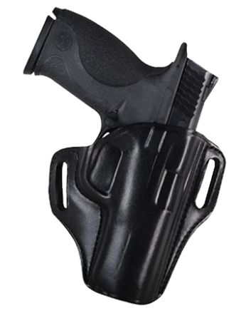 Bianchi 25054 57 RemedyOWB Size 01 Black Leather Belt Slide Fits S&amp;W J Frame Fits S&amp;W 36 Fits S&amp;W 640 Right Hand