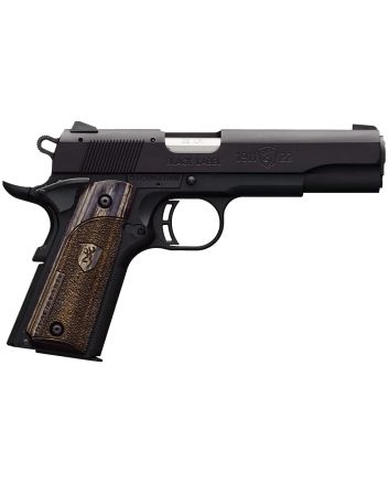 Browning 051814490 1911-22 Black Label Full Size Frame 22 LR 10+1, 4.25" Stainless Steel Barrel, Matte Black Serrated Slide &amp; Polymer Frame w/Beavertail