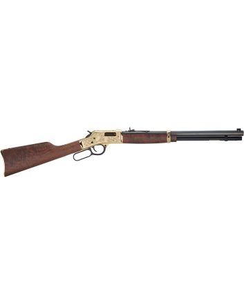 Henry H006CD3 Big Boy Deluxe 3rd Edition Full Size 45 Colt (LC) 10+1 20" Blued Octagon Barrel, Polished Brass Engraved Receiver, American Walnut Stock Right Hand