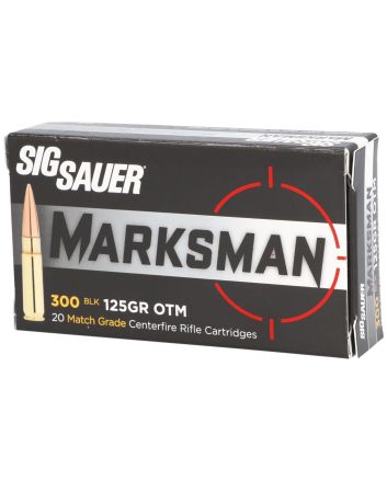 Sig Sauer E300A120 Marksman300 Blackout 125 gr Open Tip Match 20 Per Box/ 25 Case