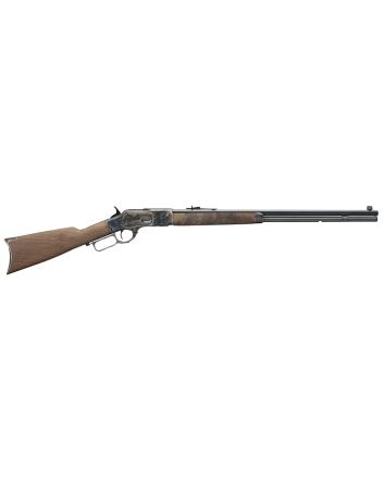 Winchester Guns 534217140 Model 1873 Sporter 44-40 Win 13+1 Cap 24" Octagon Barrel Color Case Hardened Rec Satin Oiled Walnut Fixed Straight Grip Stock Right Hand (Full Size)