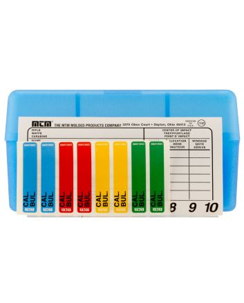 MTM Case-Gard RM5024 Case-Gard R-50 Multi-Caliber Clear Blue Polypropylene 50rd