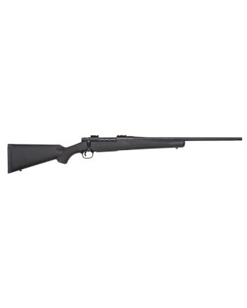 Mossberg 27884 PatriotFull Size 270 Win 5+1 22" Matte Blued Fluted Barrel, Drilled &amp; Tapped Matte Blued Stainless Steel Receiver, Fixed Synthetic Stock, Right Hand