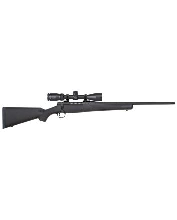Mossberg 27932 Patriot243 Win Caliber with 5+1 Capacity, 22" Fluted Barrel, Matte Blued Metal Finish &amp; Black Synthetic Stock Right Hand (Full Size) Includes Vortex Crossfire II 3-9x40mm Scope