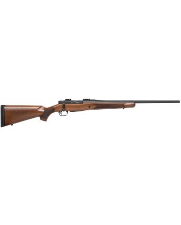 Mossberg 27849 PatriotFull Size 7mm-08 Rem 5+1 22" Matte Blued Fluted Barrel, Drilled &amp; Tapped Matte Blued Stainless Steel Receiver, Walnut Fixed Stock, Right Hand