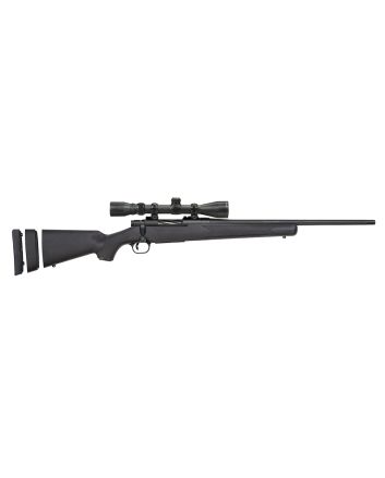 Mossberg 27853 Patriot Super Bantam 7mm-08 Rem Caliber with 5+1 Capacity, 20" Fluted Barrel, Matte Blued Metal Finish &amp; Black Synthetic Stock Right Hand (Youth) Includes 3-9x40mm Scope