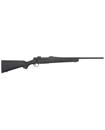 Mossberg 27877 PatriotFull Size 25-06 Rem 5+1 22" Matte Blued Fluted Barrel, Drilled &amp; Tapped Matte Blued Stainless Steel Receiver, Walnut Fixed Stock, Right Hand