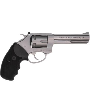 Charter Arms 72242 Pathfinder Target 22 LR, 8 Shot 4.20" Matte Stainless Steel Barrel &amp; Cylinder, Anodized Aluminum Frame w/Black Finger Grooved Rubber Grip, Exposed Hammer
