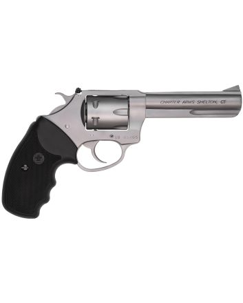 Charter Arms 72342 Pathfinder Target 22 Mag, 8rd 4.20" Matte Stainless Steel Barrel &amp; Cylinder, Anodized Aluminum Frame w/Black Finger Grooved Rubber Grip, Exposed Hammer