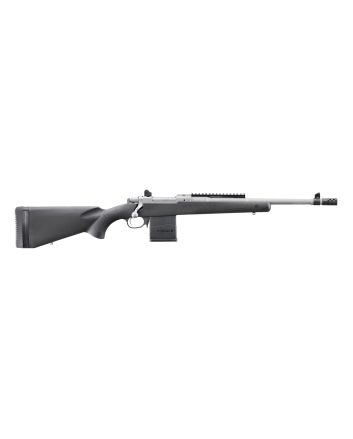 Ruger 6829 ScoutSports South Exclusive 308 Win 10+1 16.10" Matte Stainless Threaded Barrel, Matte Stainless Steel Receiver w/Picatinny Rail, Black Synthetic Fixed Stock, Right Hand