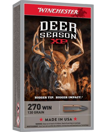 Winchester Ammo X270DS Deer Season XP 270Win 130gr Extreme Point 20 Per Box/10 Case