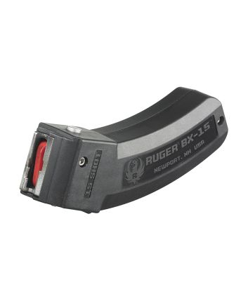 Ruger 90463 BX-1515rd Magazine Fits Ruger 10/22/SR/American Rimfire/ 77/Charger 22LR BX-15 Black