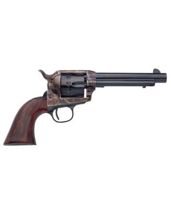 Taylors &amp; Company 550807 1873 Cattleman 22 LR Caliber with 5.50" Blued Finish Barrel, 12rd Capacity Blued Finish Cylinder, Color Case Hardened Finish Steel Frame &amp; Walnut Grip