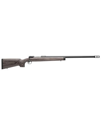 Savage Arms 22448 112 Magnum Target Full Size 338 Lapua Mag 1rd 26" Matte Black Heavy Threaded Barrel, Drilled &amp; Tapped w/Picatinny Rail Steel Receiver, Gray Laminate Fixed Wood Stock