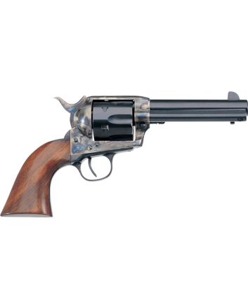 Taylors &amp; Company 550893 1873 Cattleman SAO 357 Mag Caliber with 4.75" Blued Finish Barrel, 6rd Capacity Blued Finish Cylinder, Color Case Hardened Finish Steel Frame &amp; Walnut Grip