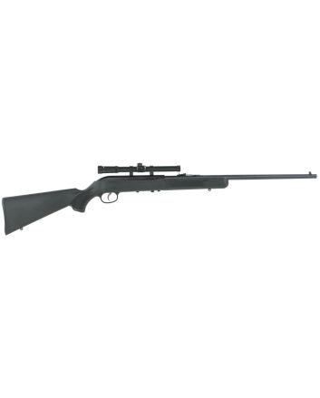 Savage Arms 40061 64 FLXP Full Size 22 LR 10+1 21" Matte Black Sporter Barrel, Matte Black Grooved Carbon Steel Receiver, Matte Black Fixed Synthetic Stock, 4x15mm Scope, Left Hand