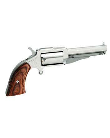 North American Arms 18603 1860 The Earl 22 WMR 5rd 3" Barrel, Overall Stainless Steel Finish &amp; Rosewood Boot Grip