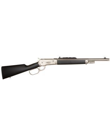 Taylors &amp; Company 220090 1886 Ridge Runner Take Down 45-70 Gov Caliber with 4+1 Capacity, 18.50" Barrel, Matte Chrome Metal Finish &amp; SoftTouch Black Synthetic Stock Right Hand (Full Size)