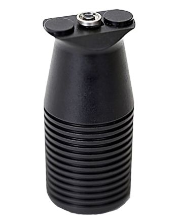 Ergo 4231BK Mini Max Vertical Forward Grip Black Ribbed Anodized Aluminum, KeyMod Mount