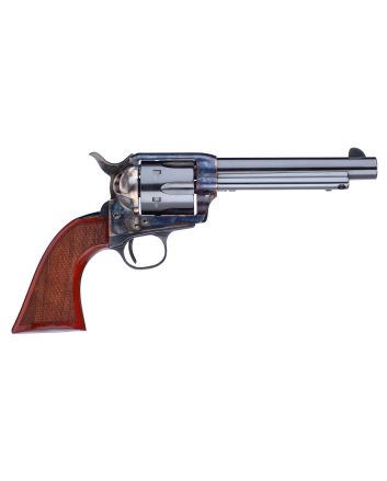 Taylors &amp; Company 556209DE Short Stroke Gunfighter357 Mag 6rd 5.50" Blued Cylinder &amp; Barrel Color Case Hardened Steel Frame Checkered Walnut Army Size Grip (Taylor Tuned)