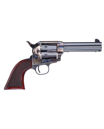 Taylors &amp; Company 556204DE Short Stroke Smoke Wagon357 Mag 6rd 4.75" Blued Cylinder &amp; Barrel Color Case Hardened Steel Frame Checkered Walnut Navy Size Grip (Taylor Tuned)