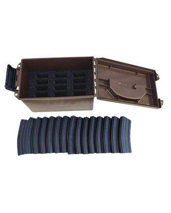 MTM Case-Gard TMC15 Tactical Mag CanFlat Dark Earth Polymer 5.56x45mm NATO Fits AR-Platform