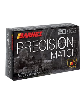 Barnes Bullets 30846 Precision Match5.56x45mmNATO 69gr Open Tip Match Boat Tail 20 Per Box/10 Case