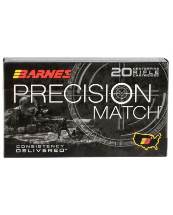 Barnes Bullets 30740 Precision Match300Win Mag 220gr Open Tip Match Boat Tail 20 Per Box/10 Case