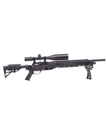 Benjamin BTAP22SX Tactical ArmadaPCP 22 Pellet 10+1 Shot Black Black Receiver Black M4 Telescopic Stock Scope 4-16x50mm AO