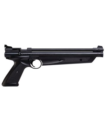 Crosman P1377 American Classic Pump Pistol 177 1rd Rifled Steel Barrel, Fixed Front/Adjustable Rear Sights, Black Polymer Grips, Crossbolt Safety