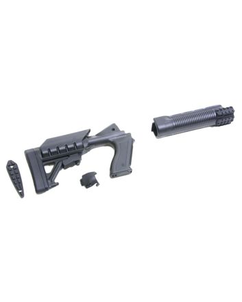 Archangel AA500 Tactical Pistol Grip StockBlack Synthetic 6 Position forMossberg 500, 590