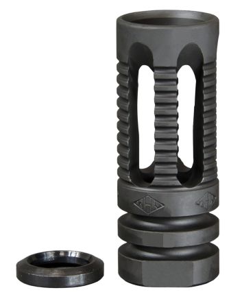 Yankee Hill 285C1 Phantom Flash Hider Black Steel with 1/2"-28 tpi Threads &amp; 2.13" OAL for 5.56x45mm NATO AR-Platform