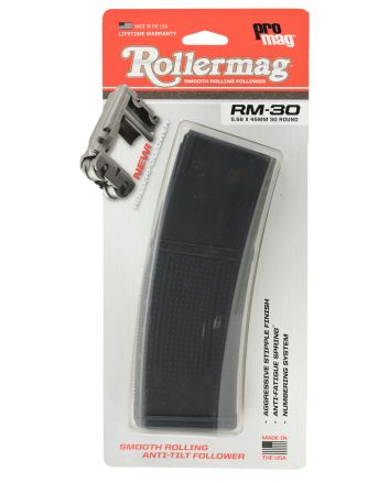 ProMag RM30 Standard30rd Detachable w/Roller Follower 5.56x45mm Fits AR-15 Black DuPont Zytel Polymer