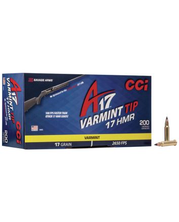 CCI 949CC A17 Varmint Tip 17HMR 17gr Varmint Tipped 200 Per Box/10 Case