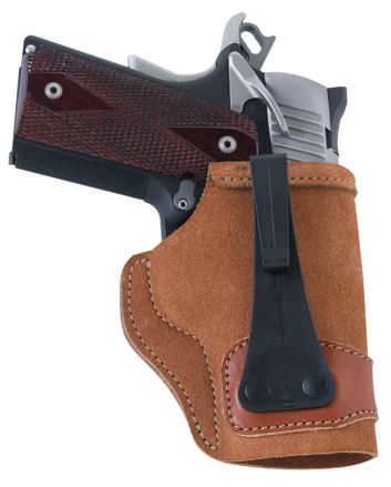 Galco TUC158B Tuck-N-Go 2.0 IWB Black Leather UniClip/Stealth Clip Fits Charter Arms Undercover/S&amp;W J Frame 2.25" Ambidextrous