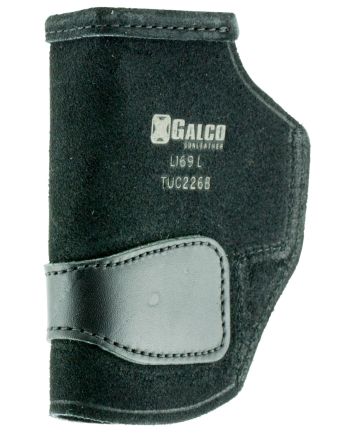Galco TUC226B Tuck-N-Go 2.0 IWB Black Leather Compatible w/ Glock 19X/19 Gen1-5/23 Gen2-5 UniClip/Stealth Clip Mount Ambidextrous
