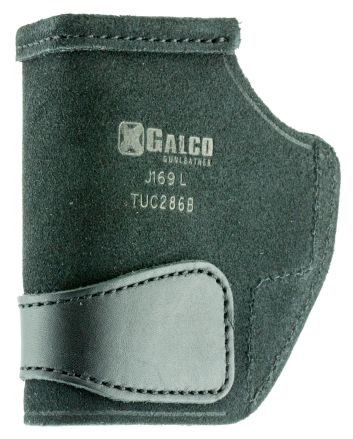 Galco TUC286B Tuck-N-Go 2.0 IWB Black Leather Compatible w/ Glock 26 Gen3-5/27 Gen3-5/Taurus G2C UniClip/Stealth Clip Mount Ambidextrous