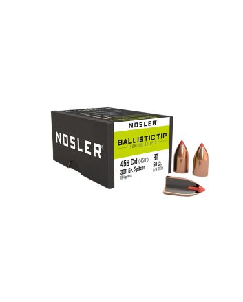 Nosler 31456 Ballistic Tip458Cal 300gr Spitzer Point 50/Box