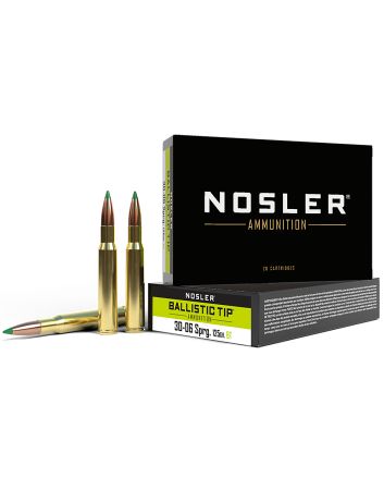 Nosler 40068 Ballistic Tip30-06Springfield 125gr Spitzer Ballistic Tip 20 Per Box/10 Case