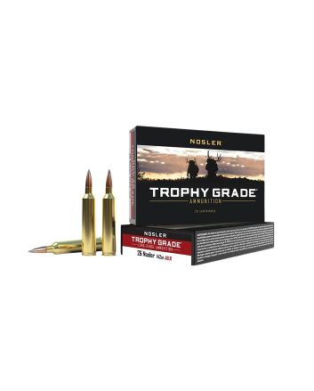 Nosler 60122 Trophy Grade Long-Range 26Nosler 142gr Nosler Spitzer AccuBond Long Range 20 Per Box/10 Case