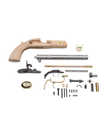 Traditions KPC51002 Trapper Pistol Kit 50 Cal Percussion 9.75" Blued Octagon Barrel Sidelock Action