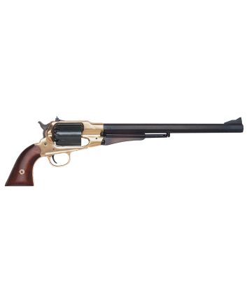 Traditions FR185812 1858 Bison Break Open 44 Cal #11 Percussion 12" 6 Shot Brass Frame Blued Barrel &amp; Cylinder Walnut Grip