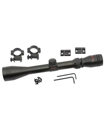 Traditions A1171 Muzzleloader Scope Pack 3-9x 40mm Duplex Reticle Matte Black Includes Medium Rings &amp; 2 Piece Base
