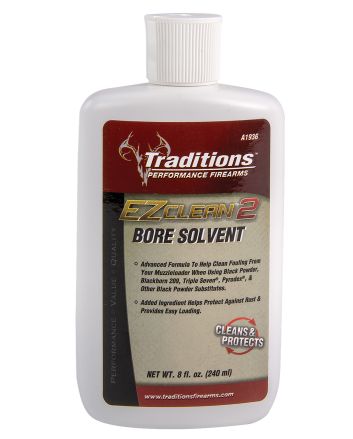 Traditions A1936 EZ Clean 2 Bore Solvent Against Fouling Rust 8 oz Squeeze Bottle