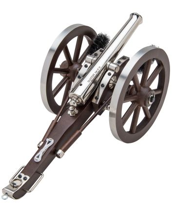 Traditions CN8021 Napoleon III Mini Cannon 50 Cal 7.25" Silver Barrel Breech Action