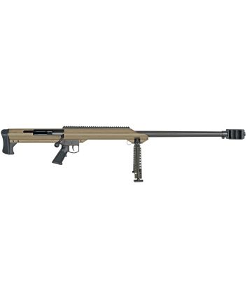 Barrett 13273 M9950 BMG 32" 1rd Flat Dark Earth Cerakote Flat Dark Earth Fixed w/Sorbothane Recoil Pad Stock Black Polymer Grip Right Hand