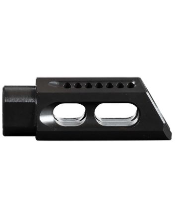 Yankee Hill 26MBA Slant Muzzle Brake Black Steel with 1/2"-28 tpi Threads &amp; 2.50" OAL for 5.56x45mm NATO AR-Platform